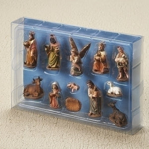 2" 12PC NATIVITY SET IN MUTED COLOR - 30191 - Catholic Book & Gift Store 