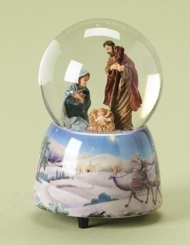 80MM HOLY FAMILY WATERGLOBE - 35131