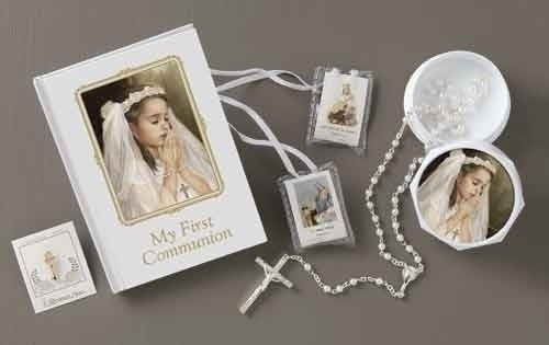 5PC/GIRL COMMUNION SET - 41479 - Catholic Book & Gift Store