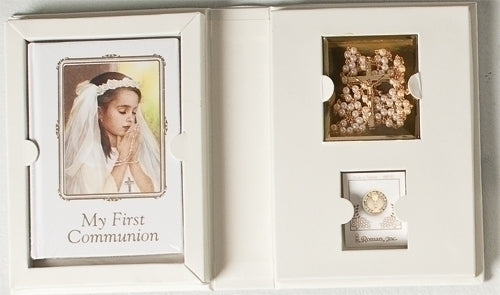 GIRL COMMUNION 4PC FOLDER SET - 42659 - Catholic Book & Gift Store