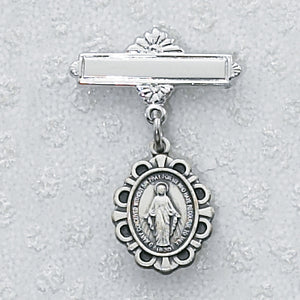 STERLING SILVER MIRACULOUS BABY PIN - 430L - Catholic Book & Gift Store 