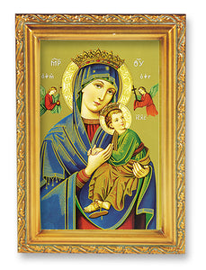 4.5"X6.5" FRAMED OUR LADY OF PERPETUAL HELP - 461-208 - Catholic Book & Gift Store 