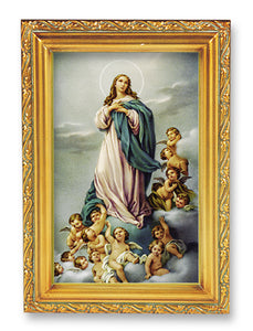 4.5"X6.5" FRAMED IMMACULATE CONCEPTION - 461-251 - Catholic Book & Gift Store 
