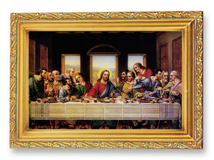 4.5"X6.5" FRAMED LAST SUPPER - 461-372 - Catholic Book & Gift Store 