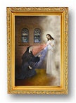 4.5"X6.5" FRAMED ST FAUSTINA W/DIVINE MERCY - 461-944 - Catholic Book & Gift Store 