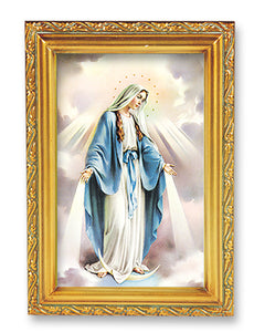 4.5"X6.5" FRAMED OUR LADY OF GRACE - 461.200 - Catholic Book & Gift Store 