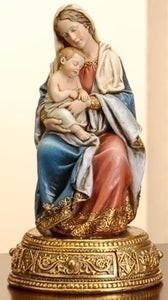 7" SEATED MADONNA AND CHILD - 46637 - Catholic Book & Gift Store 