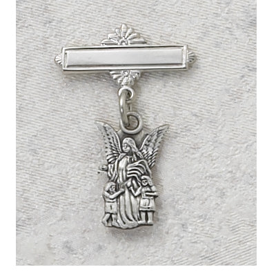 STERLING GUARDIAN ANGEL BABY PIN - 467L - Catholic Book & Gift Store 