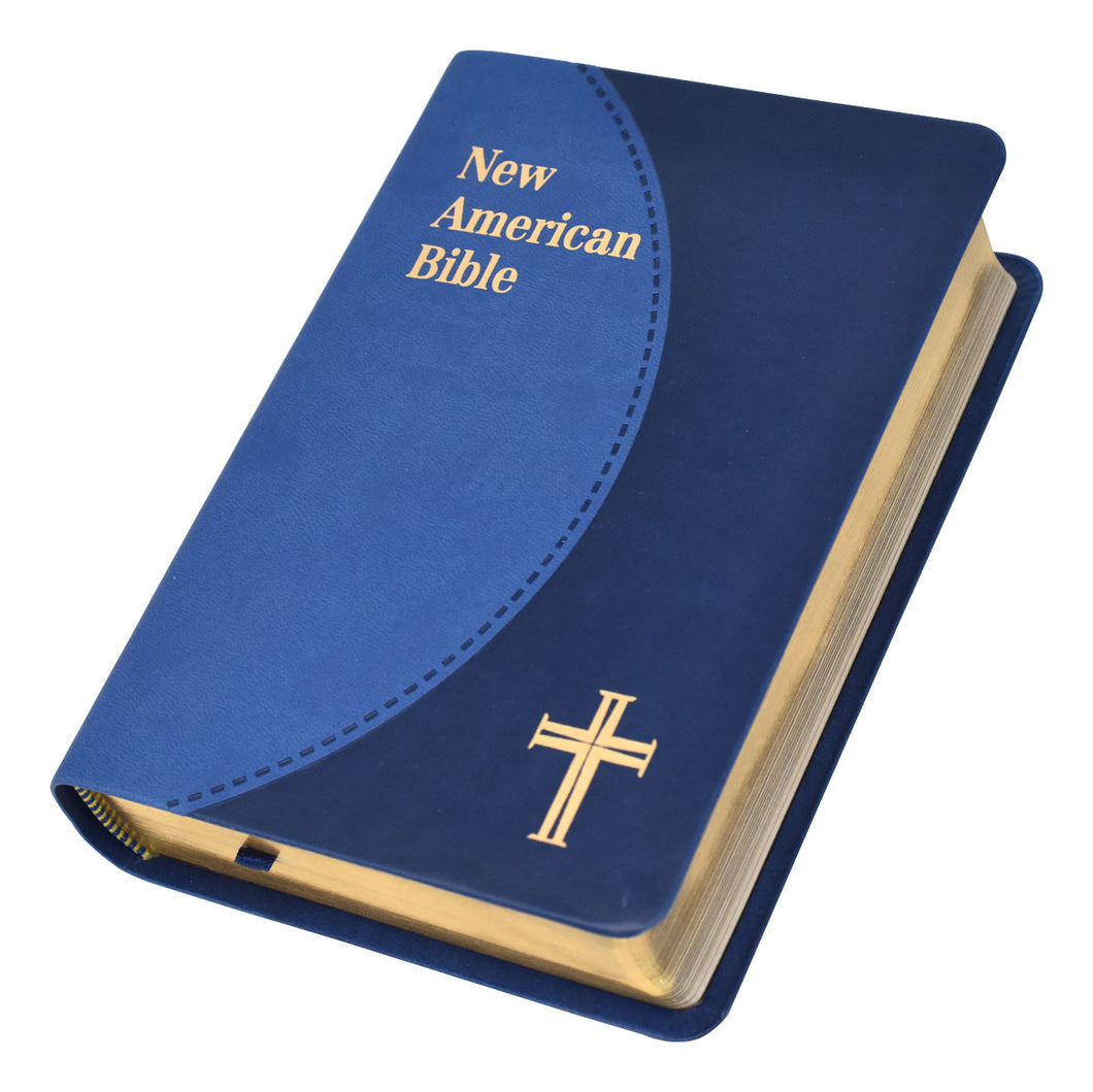 ST JOSEPH EDITION NABRE PERSONAL SIZE/TWO-TONE BLUE