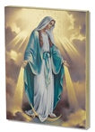 OUR LADY OF GRACE GOLD EMBOSSED PLAQUE