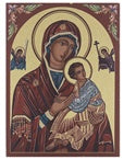 OUR LADY OF PASSION SMALL GOLD EMBOSSED PLAQUE - 530-241 - Catholic Book & Gift Store