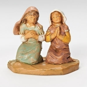 5" JUNIA AND EVE, KNEELING/FONTANINI FIGURE - 54076 - Catholic Book & Gift Store 