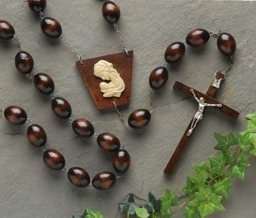 WOODEN WALL ROSARY - 5739 - Catholic Book & Gift Store 