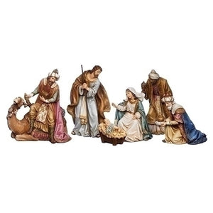 8" NATIVITY WITH KING ON CAMEL