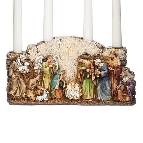 Nativity with Arch Wall Advent Candleholder