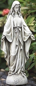 14" OUR LADY OF GRACE GARDEN STATUE - 63667 - Catholic Book & Gift Store 