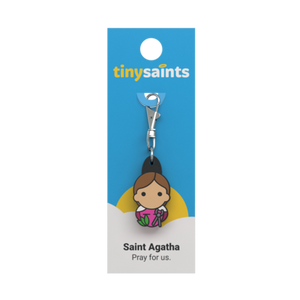 Saint Agatha Tiny Saints Charm