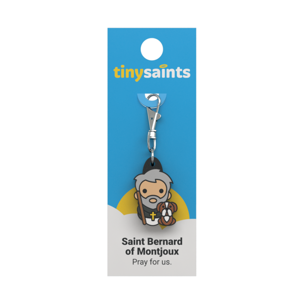 Saint Bernard of Montjoux Tiny Saints Charm