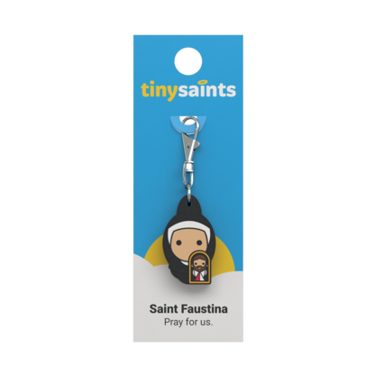 Saint Faustina Tiny Saints Charm
