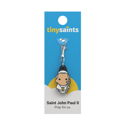 Saint John Paul II Tiny Saints Charm