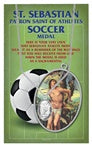 OVAL ST. SEBASTIAN MEN'S SOCCER MEDAL - 650-6043 - Catholic Book & Gift Store