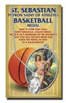 OVAL ST. SEBASTIAN MEN'S BASKETBALL MEDAL - 650-6044 - Catholic Book & Gift Store