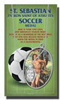 OVAL ST. SEBASTIAN WOMEN'S SOCCER MEDAL - 650-8043 - Catholic Book & Gift Store