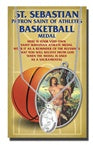 OVAL ST. SEBASTIAN WOMEN'S BASKETBALL MEDAL - 650-8044 - Catholic Book & Gift Store