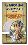 OVAL ST. SEBASTIAN WOMEN'S VOLLYBALL MEDAL - 650-8055 - Catholic Book & Gift Store 
