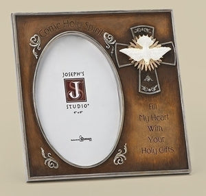 7" DOVE CONFIRMATION FRAME - 65951 - Catholic Book & Gift Store 