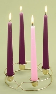 METAL ADVENT WREATH SET/6.5