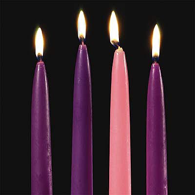 ADVENT CANDLES/SET OF 4 - 70374