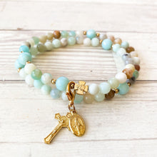 Rosary Bracelet: Gianna (Stretch & Wrap): Medium
