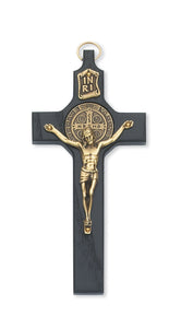6.5" BLACK ST. BENEDICT CRUCIFIX - 79-42500 - Catholic Book & Gift Store 