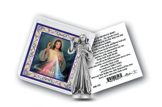 DIVINE MERCY PRAYER W/STATUE - 891-123 - Catholic Book & Gift Store 
