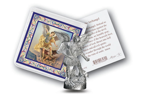 ST MICHAEL PRAYER W/STATUE - 891-330 - Catholic Book & Gift Store