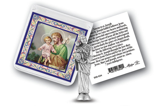 ST JOSEPH WITH PRAYER CARD - 891-634 - Catholic Book & Gift Store 