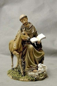 8.5" SEATED ST. FRANCIS W/HORSE - 90850