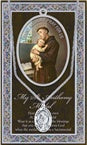 PEWTER ST ANTHONY MEDAL WITH PRAYER CARD - 950-300 - Catholic Book & Gift Store 
