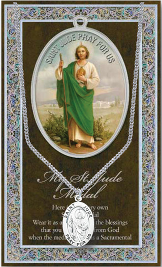 ST JUDE MEDAL W/ CARD - 950-320 - Catholic Book & Gift Store 