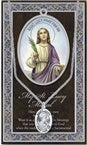 PEWTER ST LUCY MEDAL WITH BIOGRAPHY PRAYERCARD - 950-478 - Catholic Book & Gift Store 