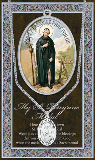 ST PEREGRINE MEDAL W/ CARD - 950-514 - Catholic Book & Gift Store 