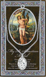 ST SEBASTIAN MEDAL/CARDED - 950-540 - Catholic Book & Gift Store 