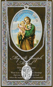 ST. JOSEPH MEDAL AND CHAIN - 950-632 - Catholic Book & Gift Store 