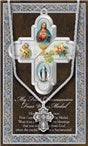 GENUINE PEWTER COMMUNION 4-WAY MEDAL