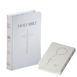 CATHOLIC COMPANION BIBLE/LIBROSARIO WHITE/NABRE - 3339 - Catholic Book & Gift Store 