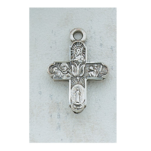 ANTIQUE SILVER 4-WAY PENDANT - AN2210SBK - Catholic Book & Gift Store