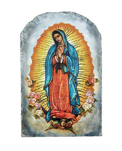 8.5" OUR LADY OF GUADALUPE ARCH TILE PLAQUE - B2325