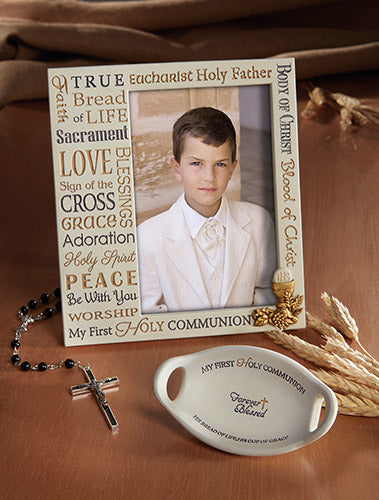 FIRST COMMUNION PHOTO FRAME/FOREVER BLESSED - B2392 - Catholic Book & Gift Store