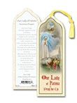OUR LADY OF FATIMA BOOKMARK W/MEDAL - B7-213 - Catholic Book & Gift Store 